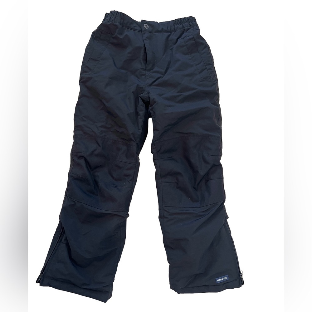Lands' End Kids Black Snow Pants